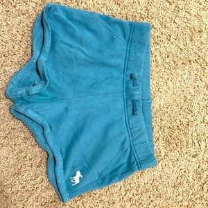 Teal Abercrombie girls shorts.